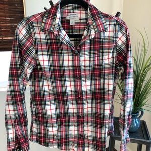 L.L Bean plaid flannel